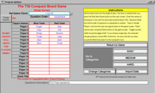 board setup screen