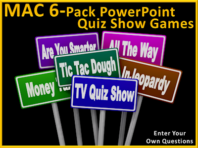 MAC 6-Pack Quiz Show Games, tv game show quizzes