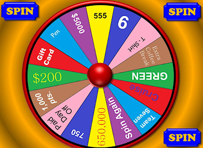 Prize Wheels human resource training games