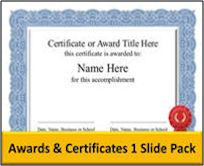 Award Certificates Slide Pack
