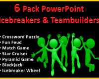 6-Pack PowerPoint Icebreaker/Team Builder Games