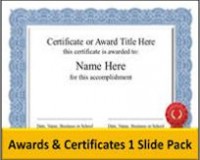 Award Certificates (20 slides)